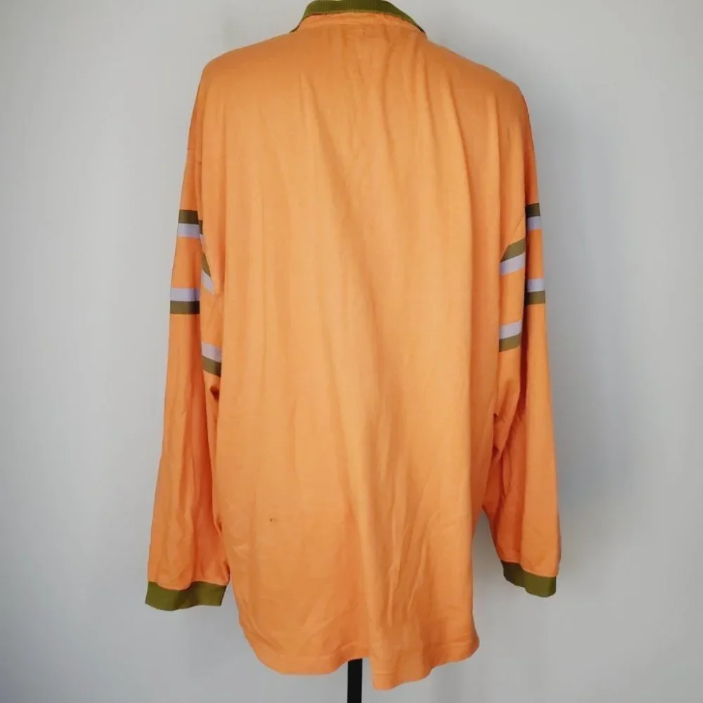 Urban Outfitters BDG Polo Shirt Oversized Vintage Style University Orange S - Picture 5 of 11